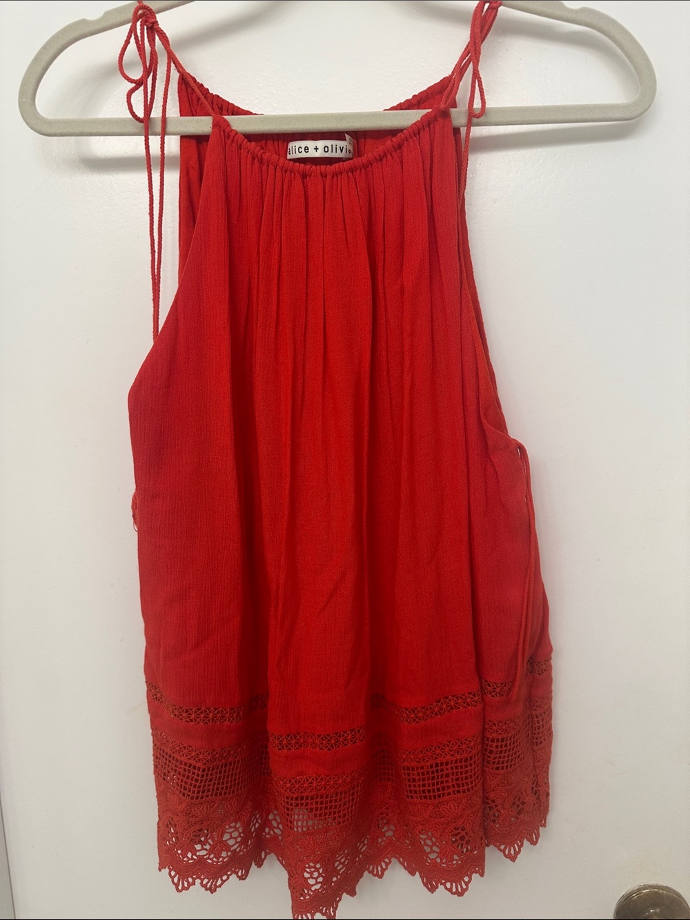 Alice and Olivia red tank